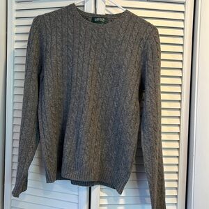 Lauren by Ralph Lauren 100% Cashmere Sweater
Gray
Size Medium